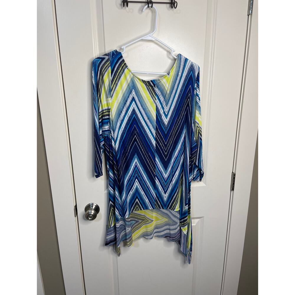 Cupio Blue and Green Tunic